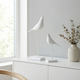 Minimalist Resin Bird Figurine – Freestanding Shelf Accent for Living Room, Bedroom & Office Desk Decor