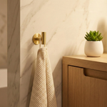 Wall Mounted Gold Hook – Adhesive Stainless Steel Towel and Coat Hook for Bathroom