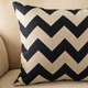 Geometric Throw Pillow Cover – Linen Cotton Cushion Cover for Sofa Bed or Chair