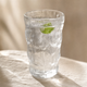 Glacier Texture Glass – Sculptural Clear Drinking Cup for Tea Coffee Water Home Bar