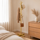 Tree Branch Coat Rack – Freestanding Floor Stand for Bedroom Entryway, 8 Hooks