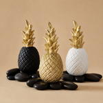 Pineapple Sculpture – Gold Crown Resin Decor for Coffee Table and Living Room