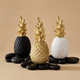Pineapple Sculpture – Gold Crown Resin Decor for Coffee Table and Living Room