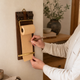 Wooden Clipboard Roll Notepad – Hanging Memo Pad Desk Note Board Minimalist Office