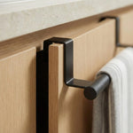 Stainless Steel Over Cabinet Towel Rack – Kitchen & Bathroom Organizer