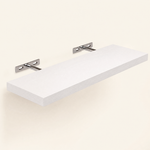 Solid Wood Floating Wall Shelf – Bracket Mount Storage Display Living Room Bedroom