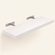 Solid Wood Floating Wall Shelf – Bracket Mount Storage Display Living Room Bedroom