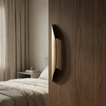Solid Brass Gold Drawer Handle – Minimalist Crescent Pull for Kitchen Bedroom Wardrobe Cabinet Hardware