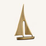 Sailboat Sculpture – Gold or Bronze Zinc Alloy Desk Ornament Modern Home Decor