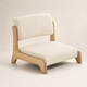 Floor Chair Low Seat – Japanese Style Wood Frame Living Room Bay Window Sofa