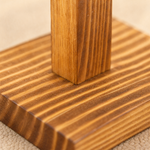Glass Bulb Vase with Wood Stand – Hydroponic Propagation Planter Desk Decor
