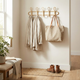 Rattan Wall Hook Rack – Handwoven Natural Storage for Coats, Hats, Bags – Entryway Bedroom Bathroom