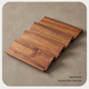 4 Tier Spice Rack Organizer for Drawer – Natural Acacia Wood Cabinet Storage Tray