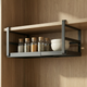 Under Cabinet Shelf Organizer - Hanging Stainless Steel Expandable Spice Rack