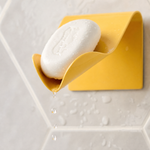 Adhesive Soap Dish Wall Mount Self Draining – No Drill Shower Bathroom Organizer