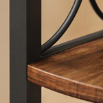 6 Tier Corner Shelf – Tall Freestanding Bookcase Storage Rack for Living Room or Bedroom