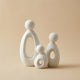 Abstract Family Figurine Set – Modern Minimalist Sculpture Home Decor Living Room Shelf Accent