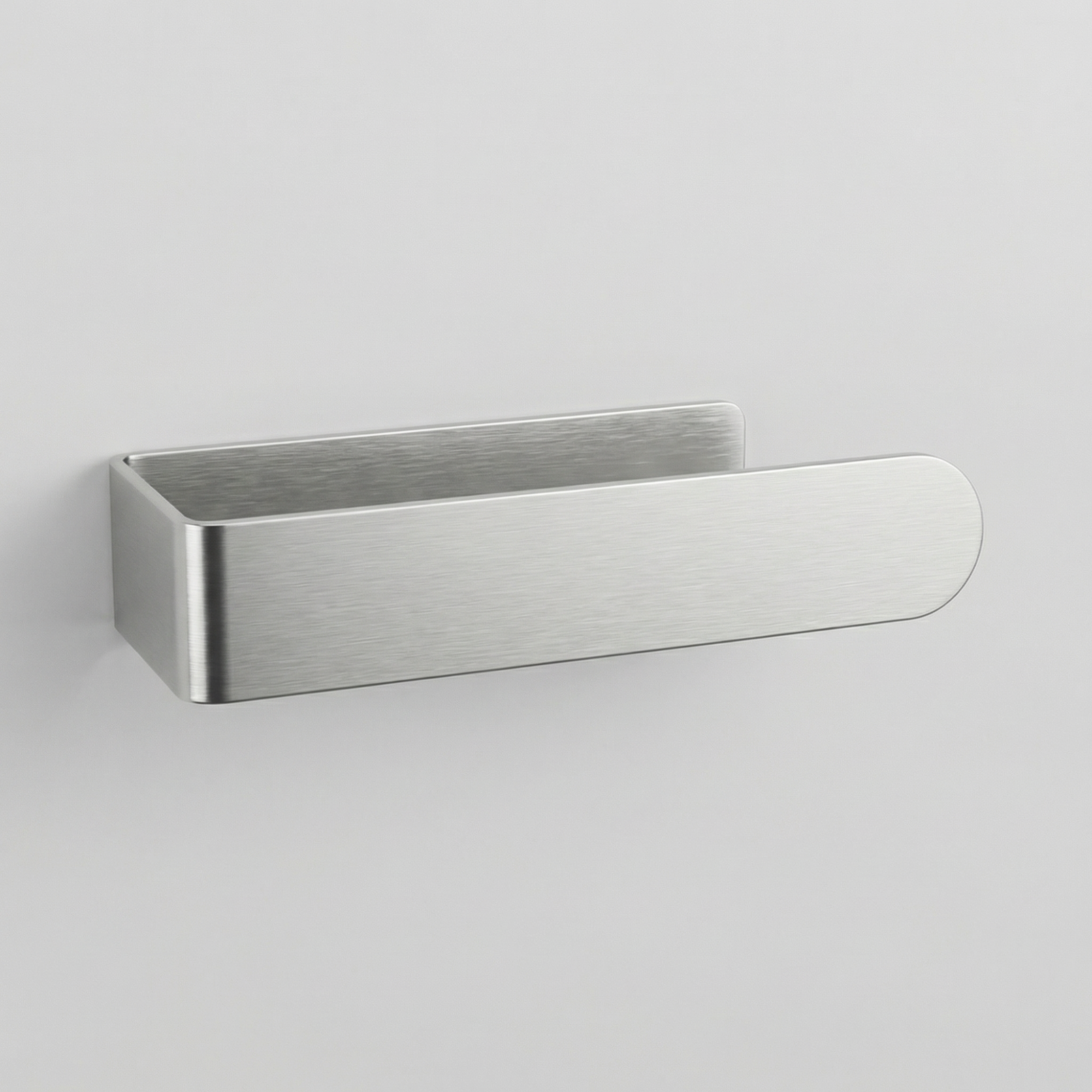 Adhesive Towel Bar – 3M Mount, Brushed Stainless Steel Wall Rack for Bathroom & Kitchen