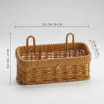 Wall Hanging Rattan Storage Basket – Hand Woven Kitchen, Bathroom and Bedroom Decor