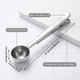 2-in-1 Stainless Steel Coffee Scoop with Bag Sealing Clip – Measuring Spoon for Coffee Storage