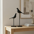 Minimalist Resin Bird Figurine – Freestanding Shelf Accent for Living Room, Bedroom & Office Desk Decor