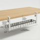 Under Desk Cable Management Tray – Clamp On No Drill Wire Organizer for Office Desks