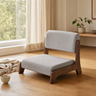 Chaise de sol à assise basse — Canapé de salon de style japonais avec cadre en bois pour fenêtre en baie