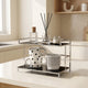 Countertop Organizer – Double Layer Iron and Acrylic Rack for Desk Bathroom Kitchen Entryway