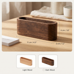 Wooden Business Card Holder – Desk Organizer Office Supplies Desktop Storage Display Rack