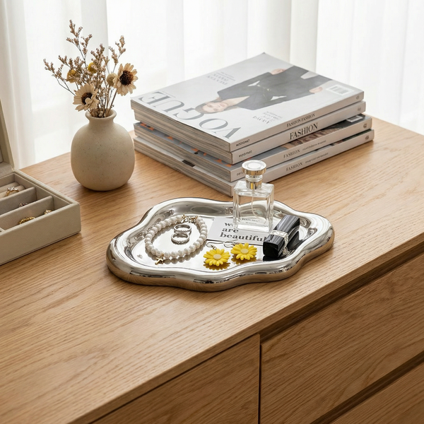 Cloud-Shaped Jewelry Tray – Decorative accessory Organizer for Bedroom, Vanity & Dressor