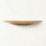 Solid Brass Gold Drawer Handle – Minimalist Crescent Pull for Kitchen Bedroom Wardrobe Cabinet Hardware